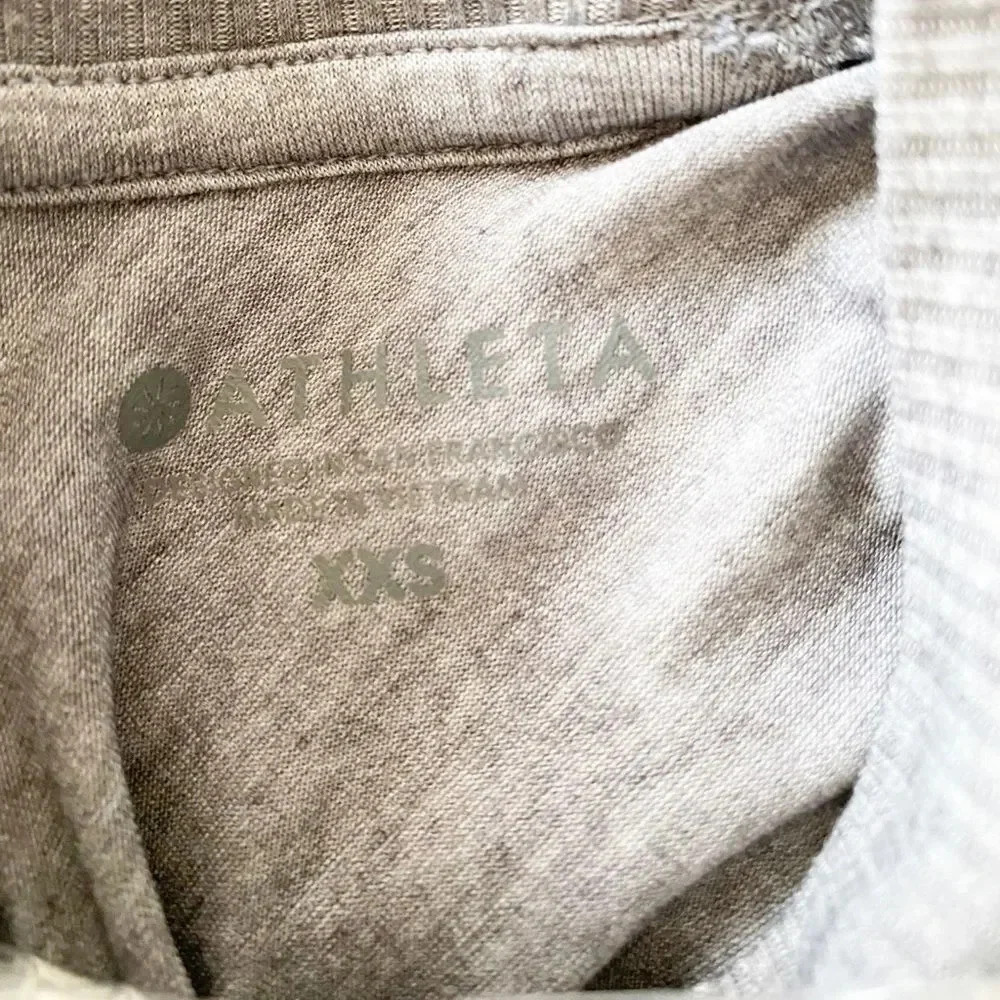 Athleta Gray Topanga Long Sleeve‎ Athletic Top - Picture 3 of 5
